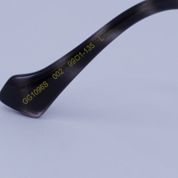 Gucci GG1096S 002 Sunglasses Gold Shield Frame, Brown Lenses - Picture 9 of 11